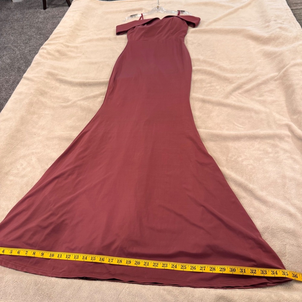 Baltic Born Rust Off-Shoulder Maxi Gown - Picture 9 of 15